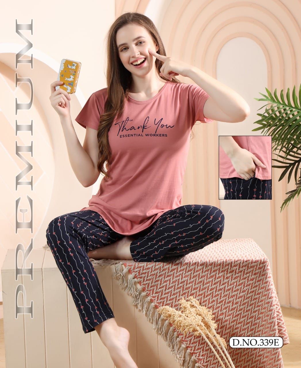 Ft New 339 Shinker Fancy Daily Wear Hosiery Cotton Night Suits Collection